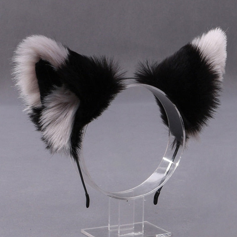 Headband with Cat Ears - R - Headband with Cat Ears