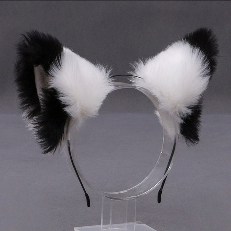 Headband with Cat Ears - H - Headband with Cat Ears