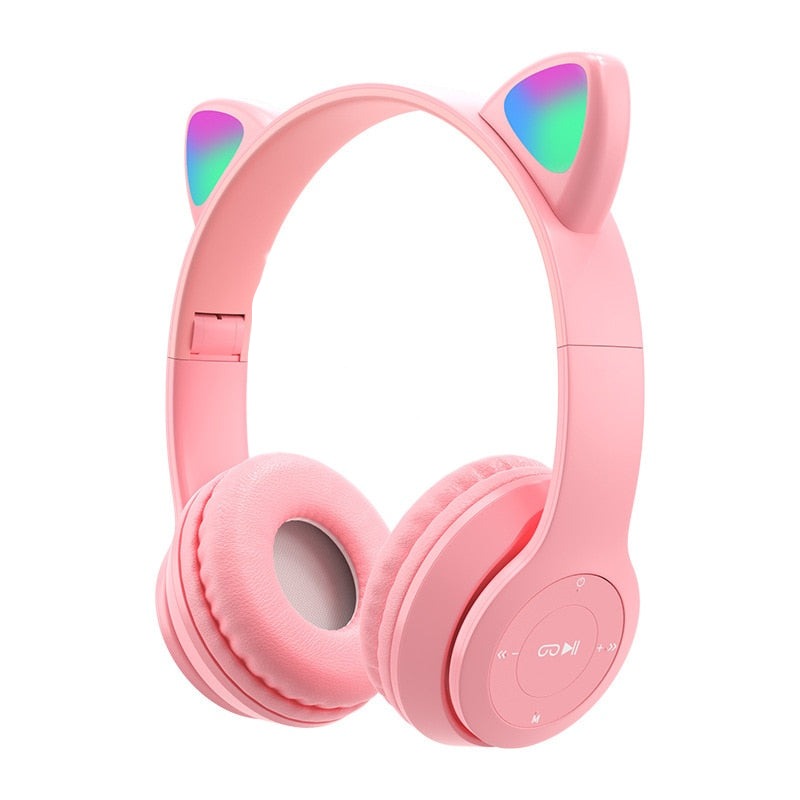 Headphones Cat Ears - Pink - Headphones With Cat Ears