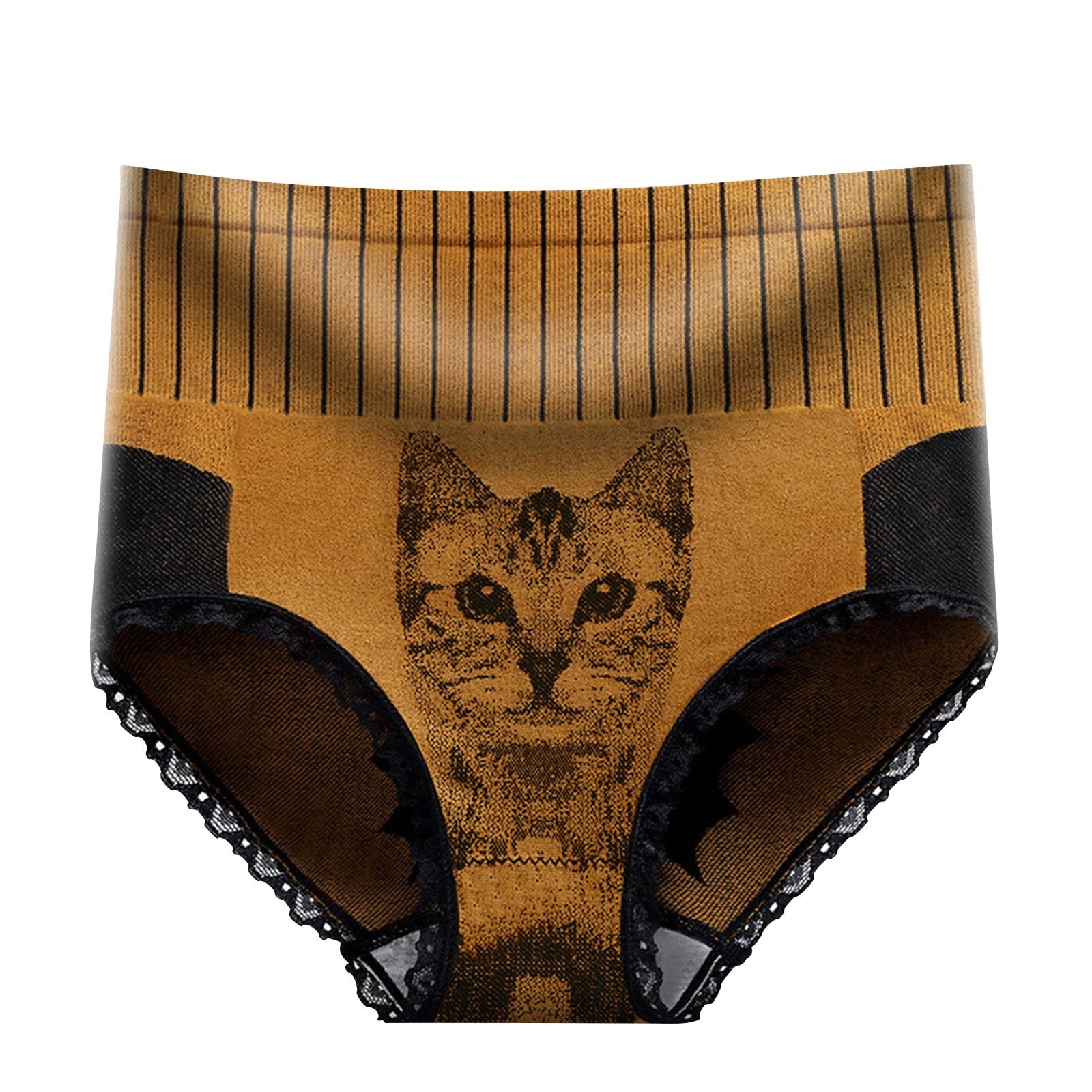 High Waist Cat Panties - as photo 6 / M / China - Cat