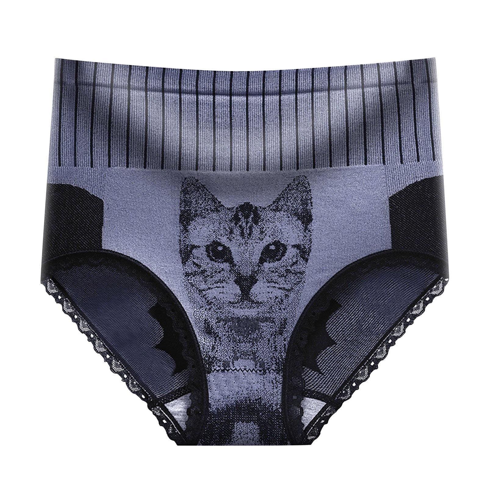 High Waist Cat Panties - as photo / M / China - Cat panties