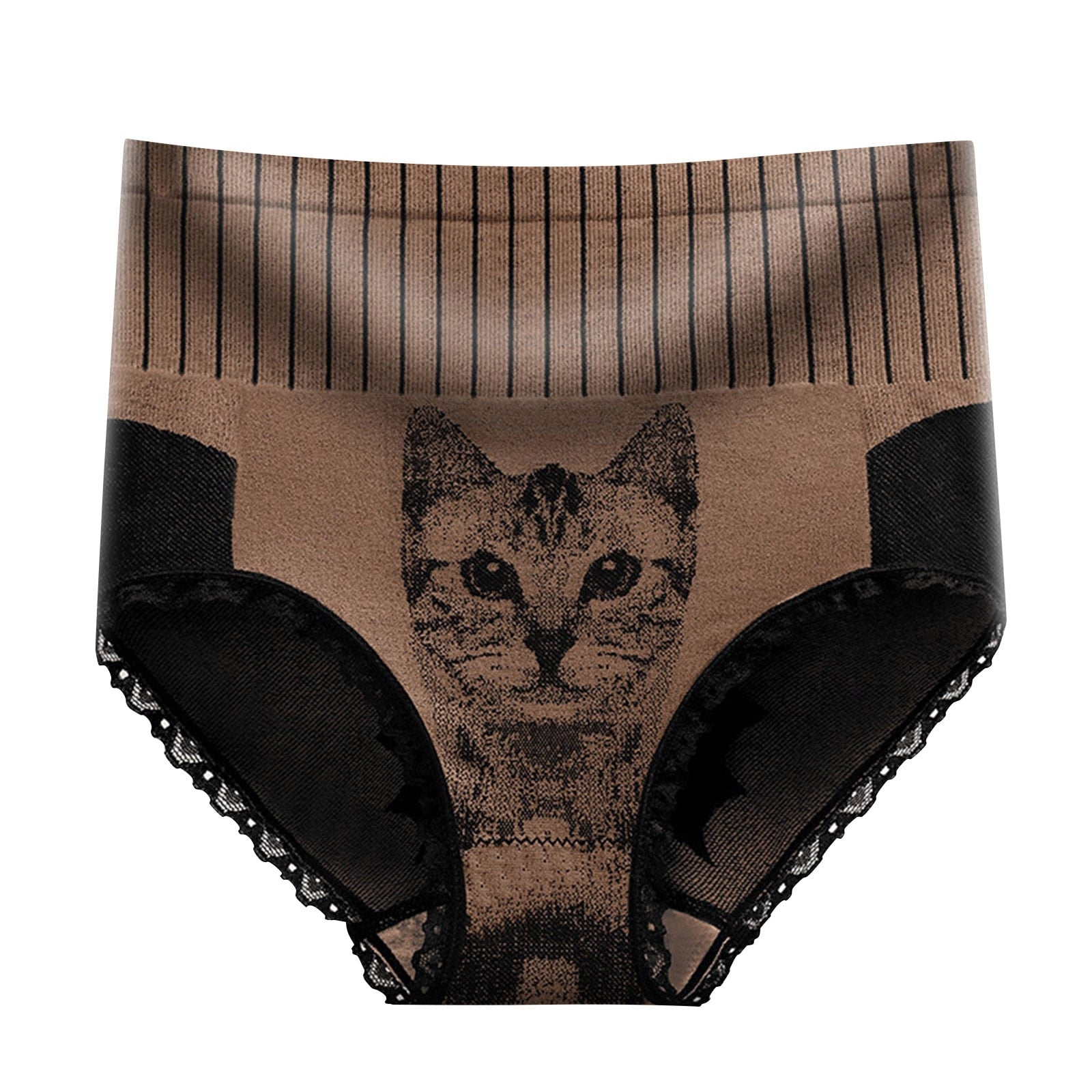 High Waist Cat Panties - as photo 1 / M / China - Cat