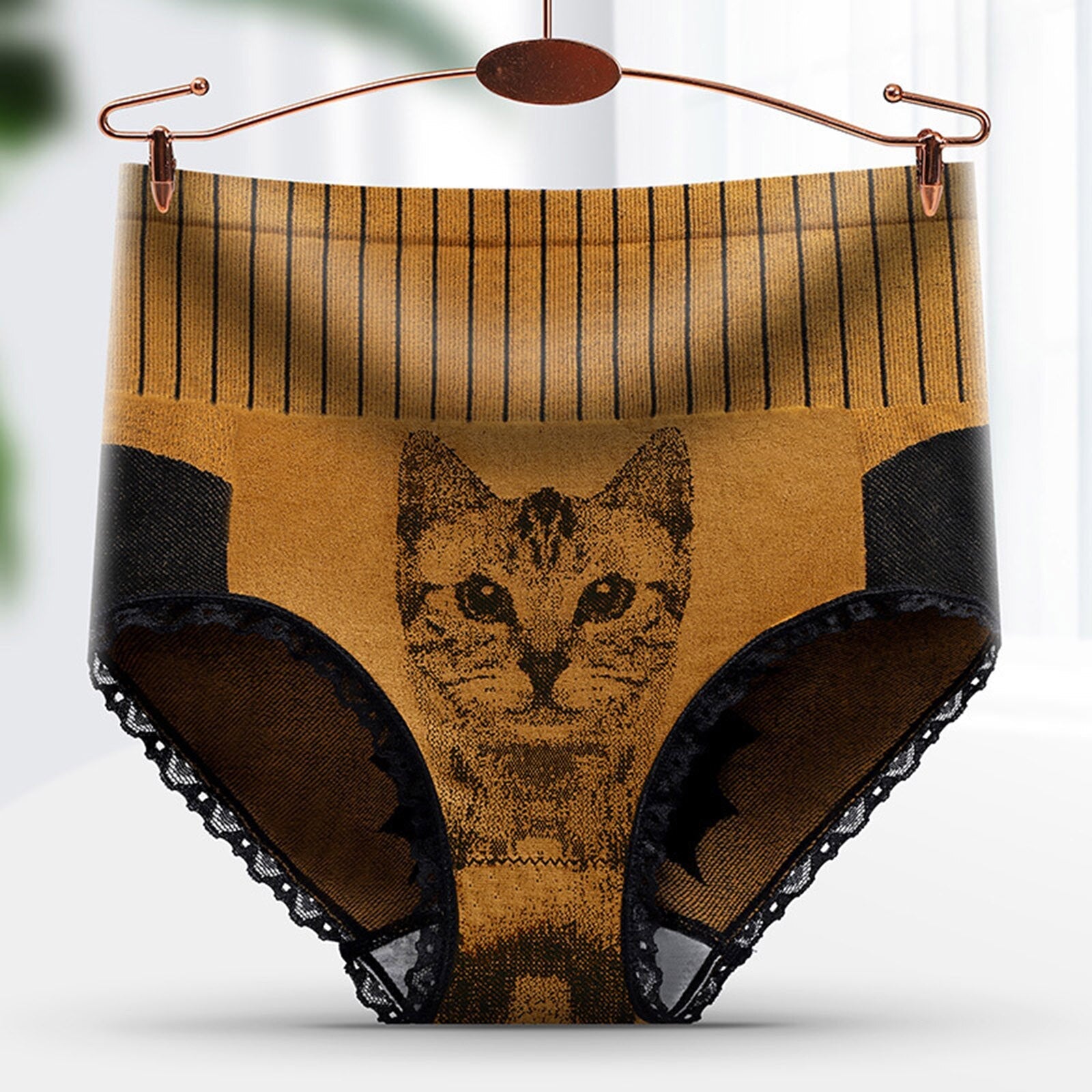 High Waist Cat Panties - Cat panties
