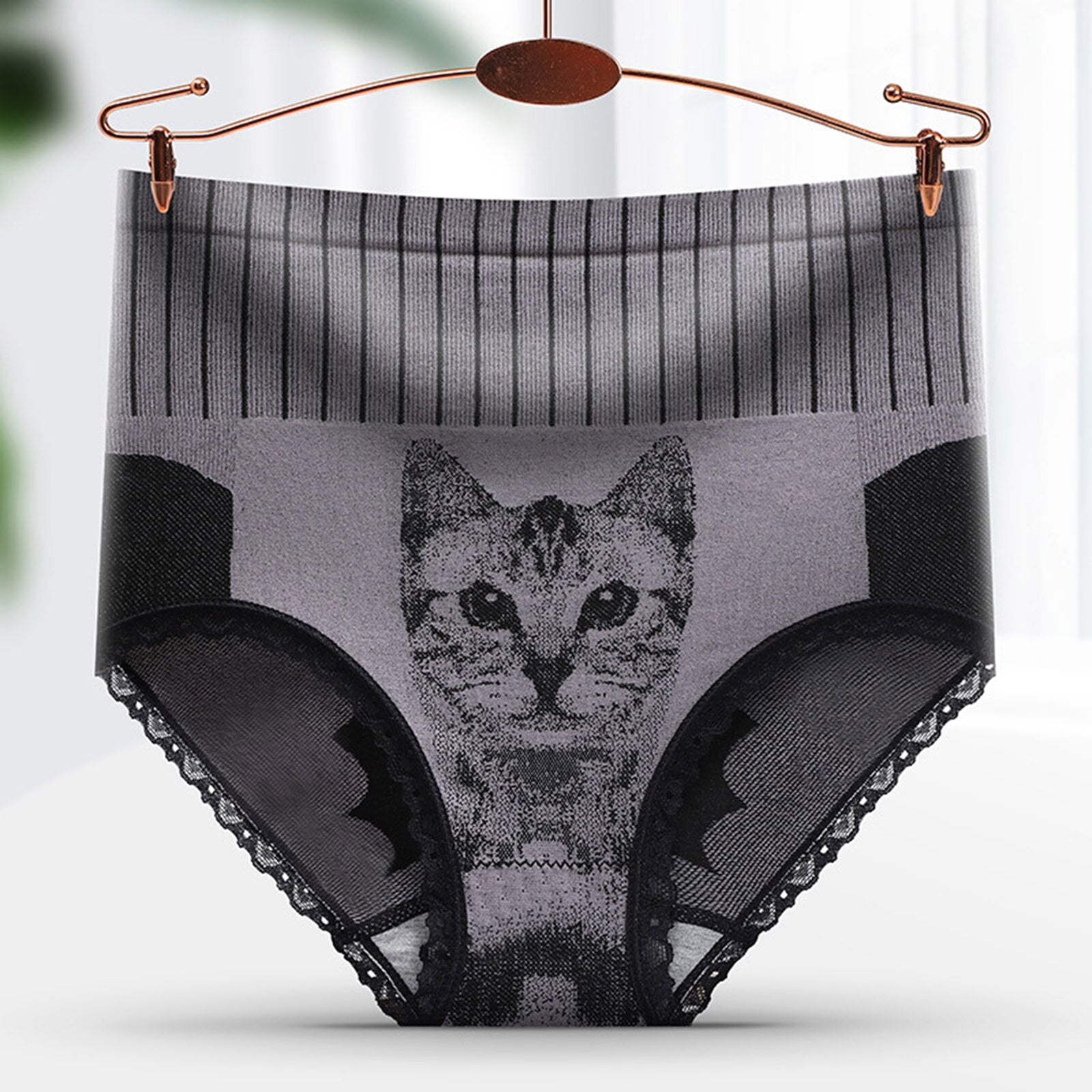 High Waist Cat Panties - Cat panties
