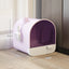 Hooded Cat Litter Box - Purple - Cat litter Box