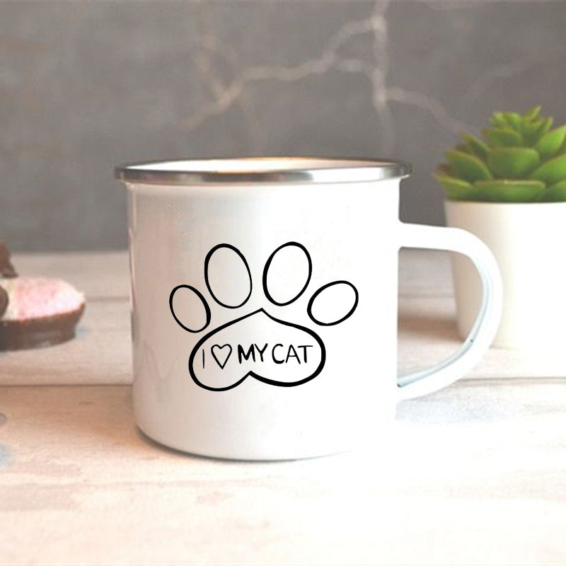 I Love Cat Mug - Paw / 360ML