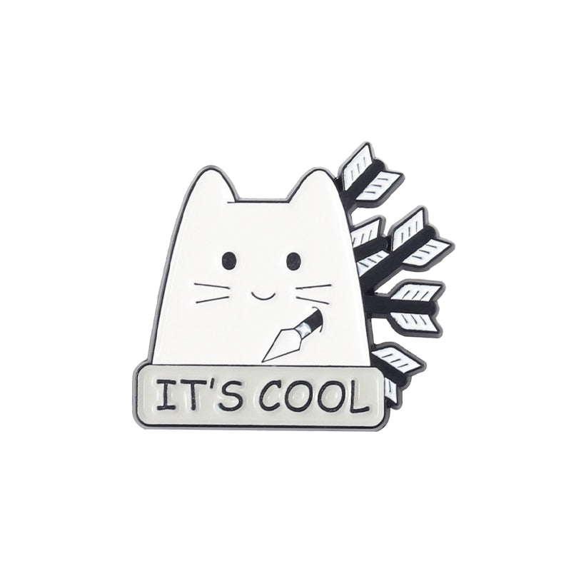 I’m Fine Enamel Pins - it is cool