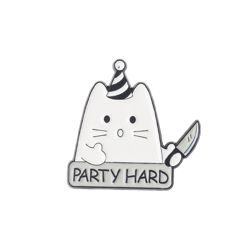 I’m Fine Enamel Pins - party hard
