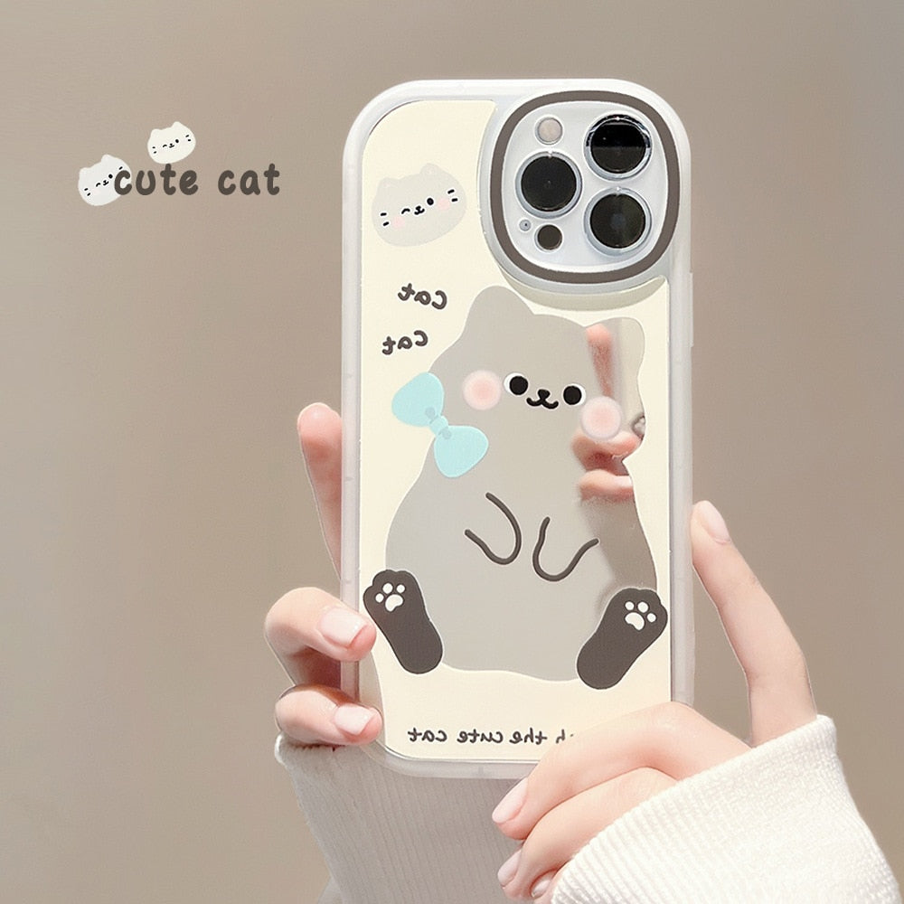 iPhone Bow Cat Phone Case - for iphone 7 - Cat Phone Case