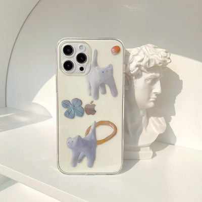 iPhone Clear Cat Case - Cat Phone Case