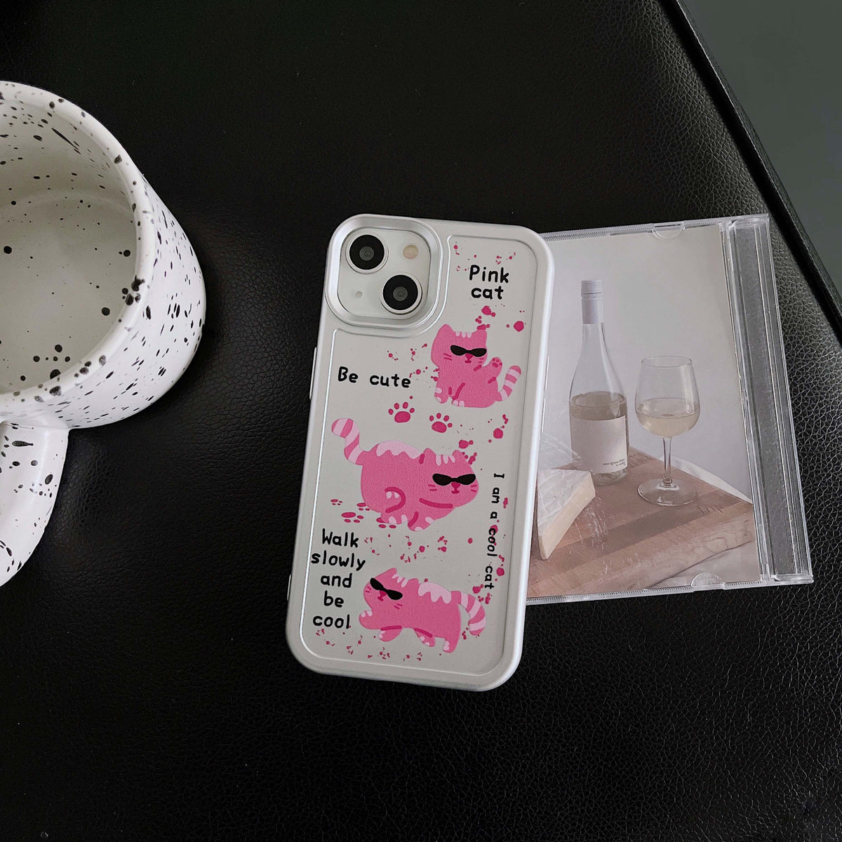 iPhone Pink Cat Phone Case - Cat Phone Case