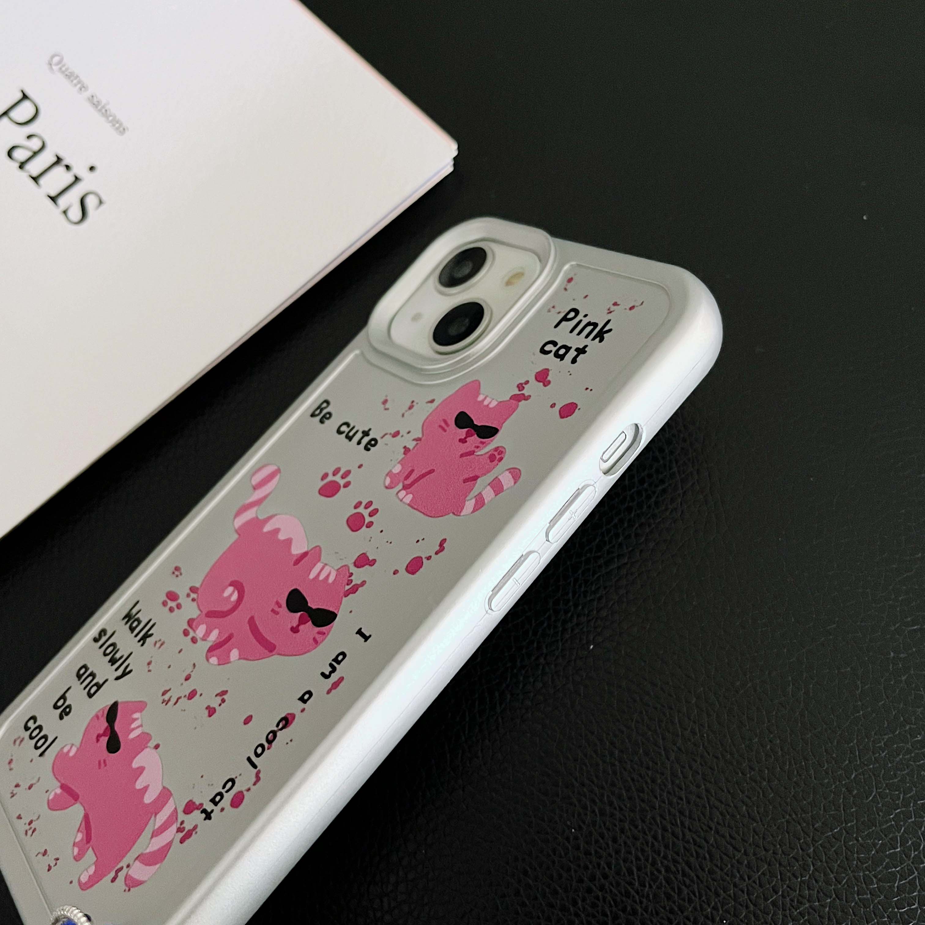 iPhone Pink Cat Phone Case - Cat Phone Case