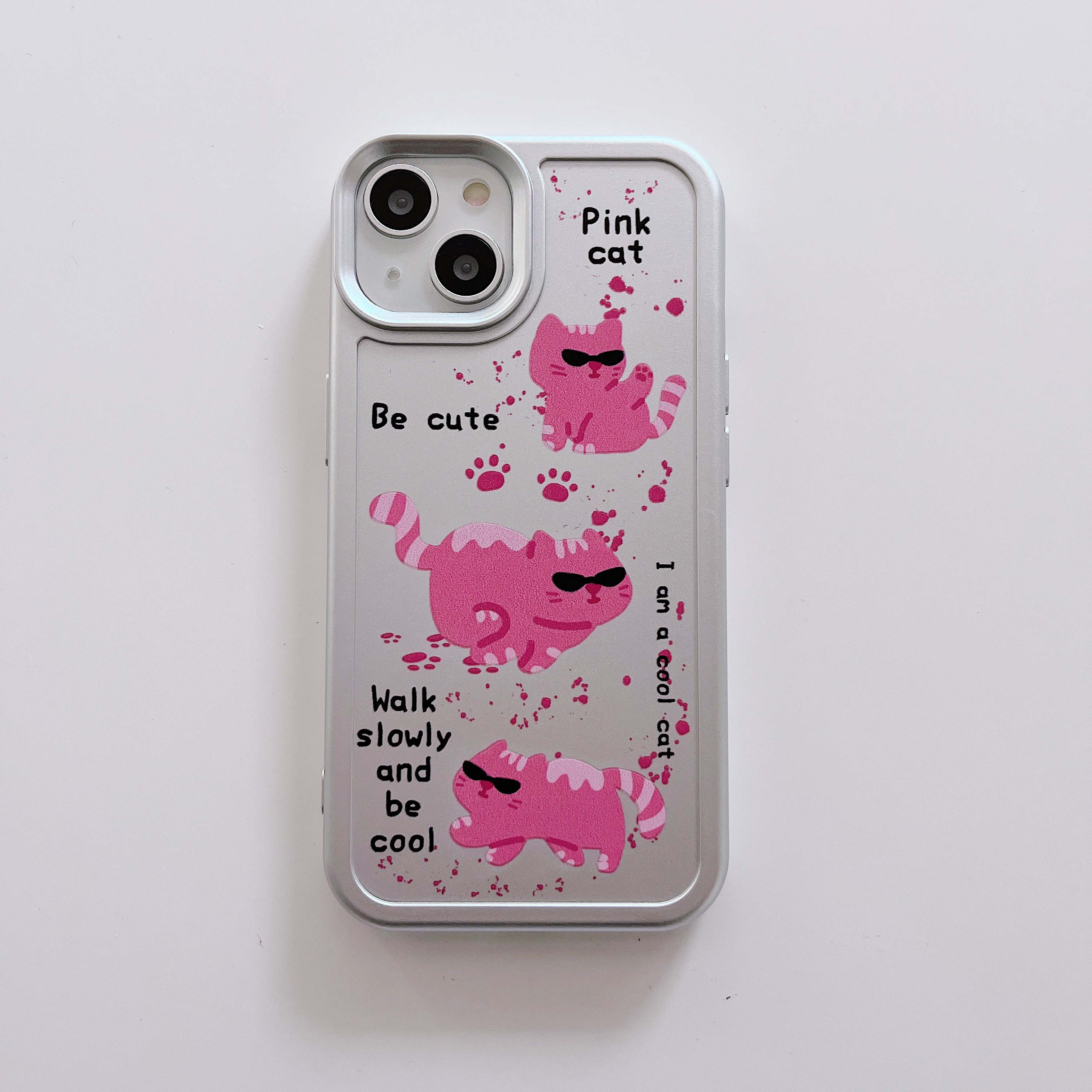 iPhone Pink Cat Phone Case - Cat Phone Case