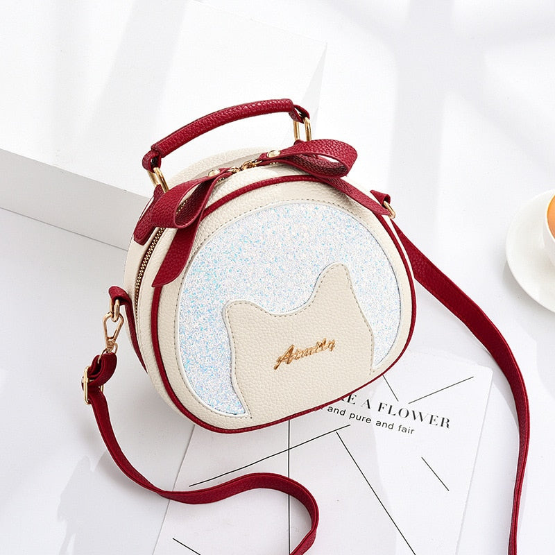 Kawaii Cat Handbag - Red - Cat Handbag