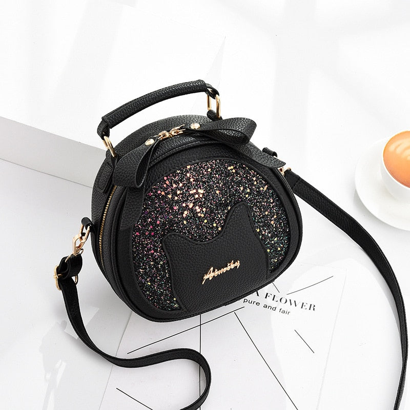 Kawaii Cat Handbag - Black - Cat Handbag