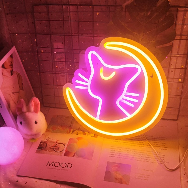 Kawaii Cat Night Light - Cat