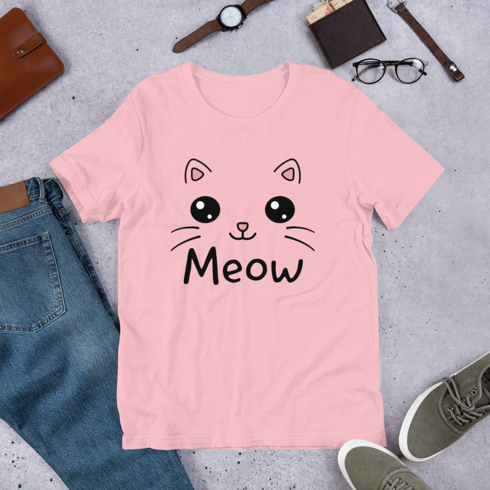 Kawaii cat shirt - Pink / S