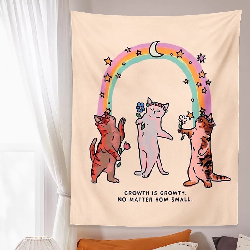 Kawaii Cat Tapestry - Cat Tapestry