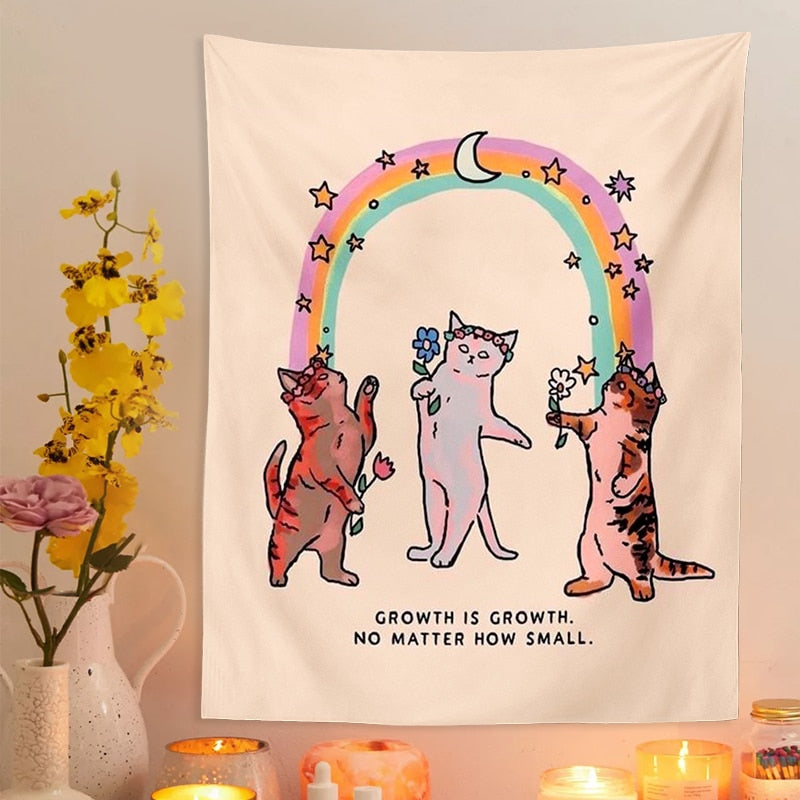 Kawaii Cat Tapestry - Cat Tapestry