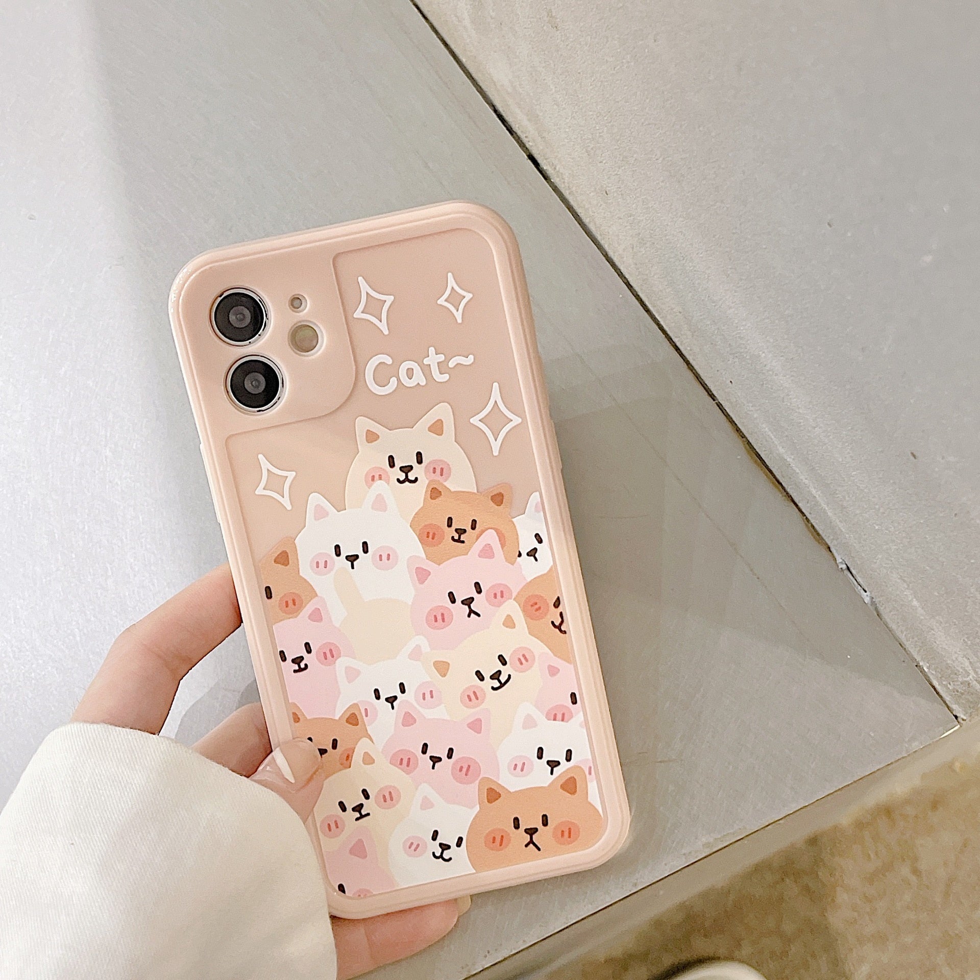 Kawaii iPhone Pink Cat Case - Cat Phone Case