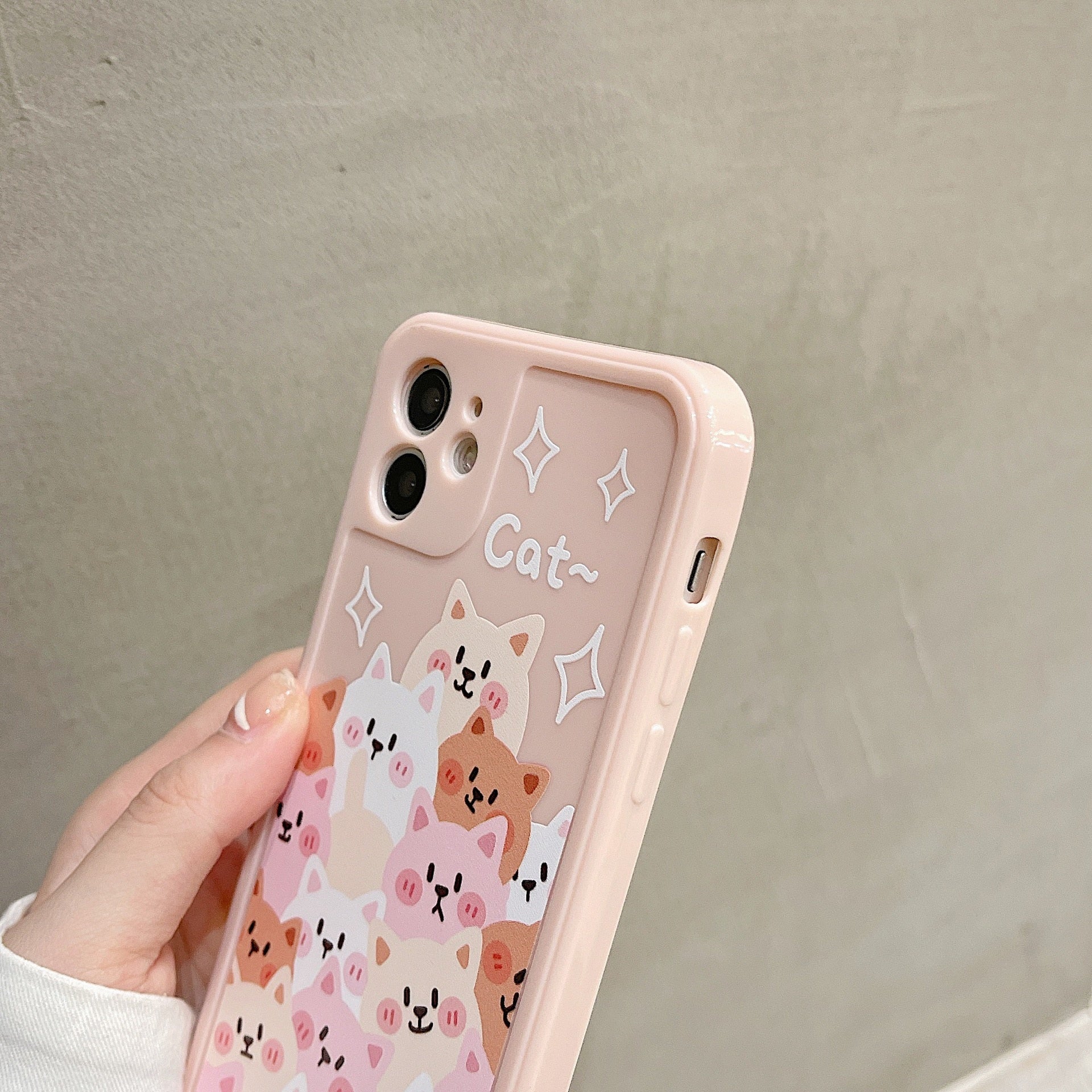 Kawaii iPhone Pink Cat Case - Cat Phone Case