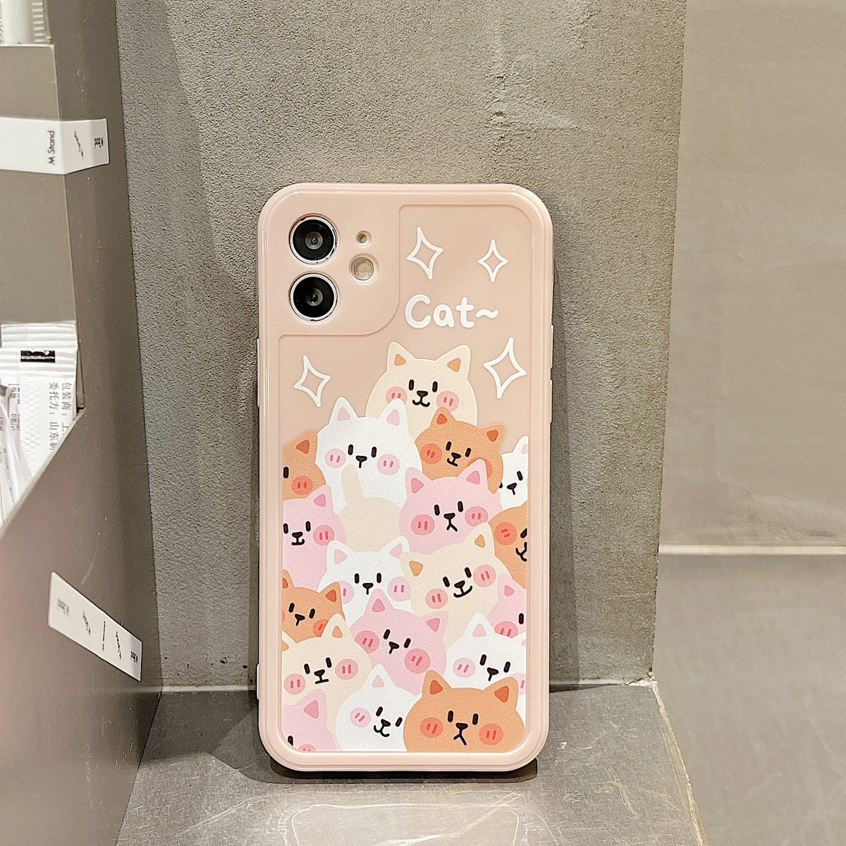 Kawaii iPhone Pink Cat Case - Cat Phone Case