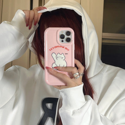 Kawaii Pink Cat iPhone Case - Cat Phone Case