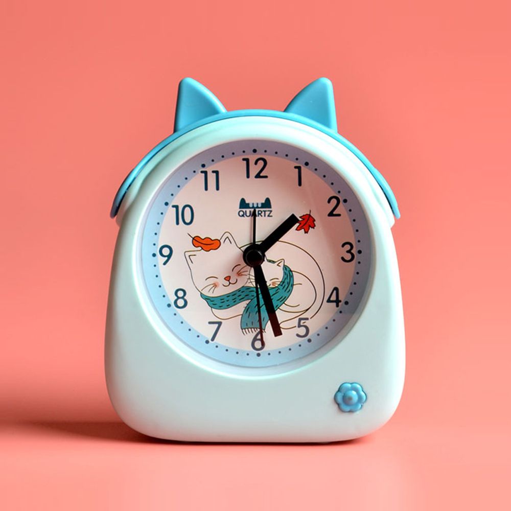 Kids Cat Alarm Clock - Blue