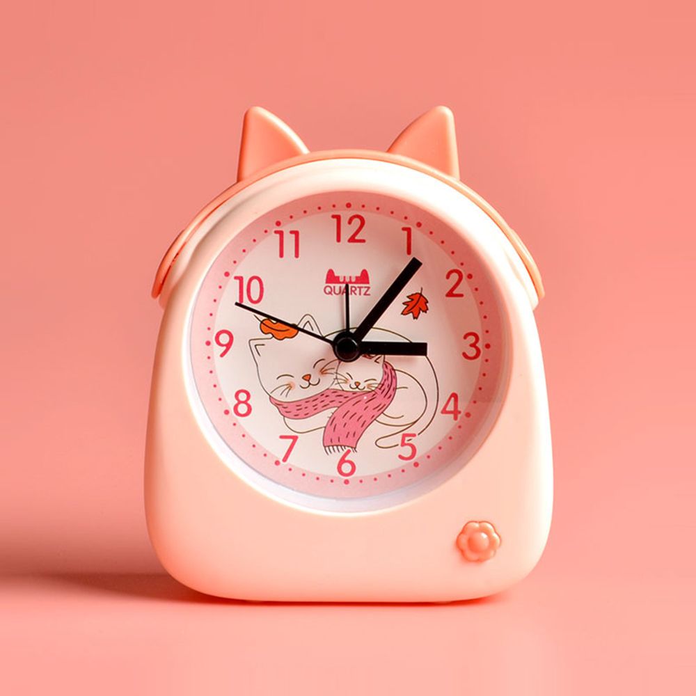 Kids Cat Alarm Clock - Pink