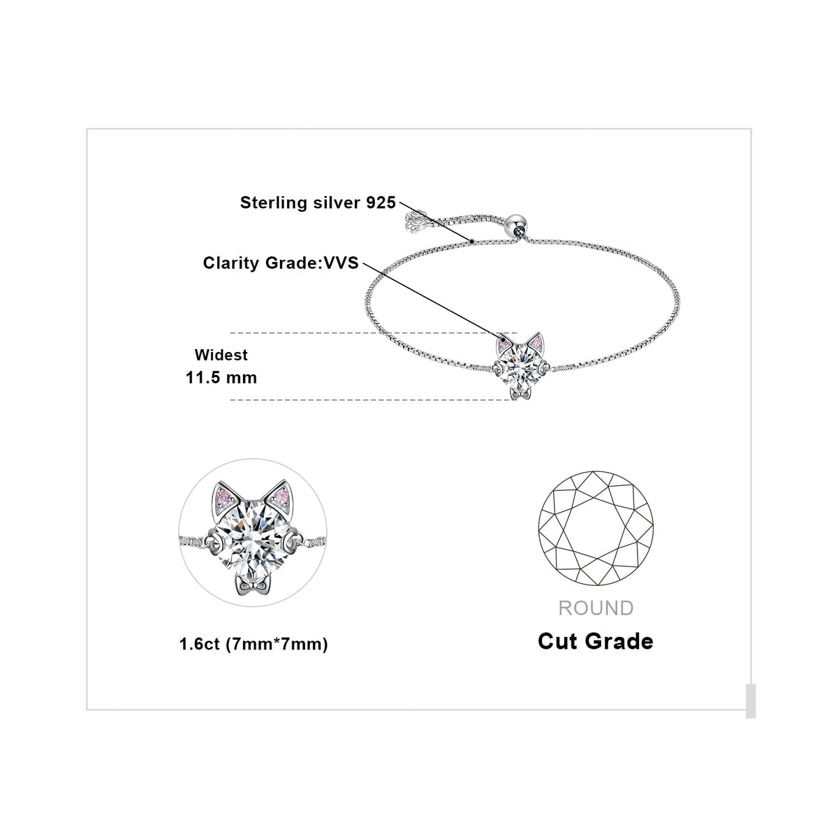 Kitty Cat Bracelet - Cat bracelet