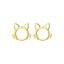 Kitty Cat Earrings - Gold - Cat earrings