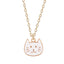 Kitty Cat Necklace - White - Cat necklace