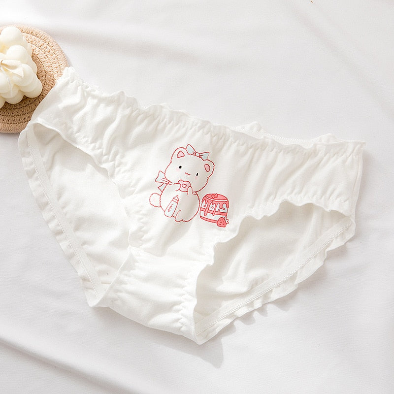 Kawaii Sanrio Hello Kitty Cotton Panties Cartoon Sanrio Comfortable  Breathable Hot Girl Underwear Couple Underwear Girl