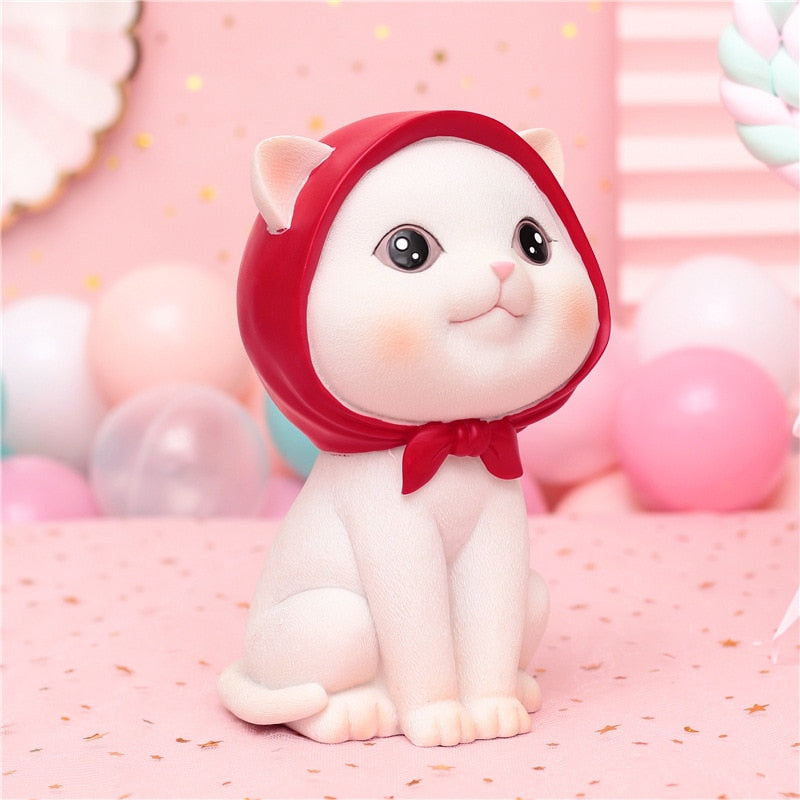 Kitty Cat Piggy Bank - Red
