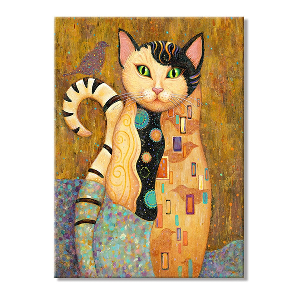 Kitty Cat Posters - One Cat / 30x40cm round - Cat poster