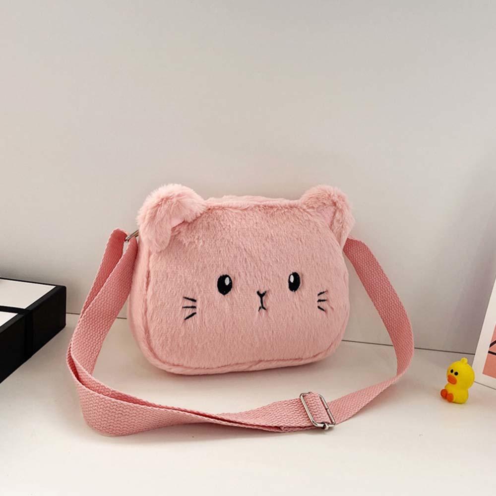 Kitty Crossbody Purse - Pink - Cat purse