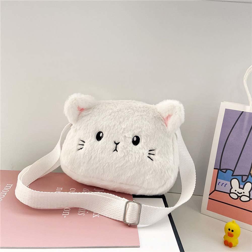 Kitty Crossbody Purse - White - Cat purse