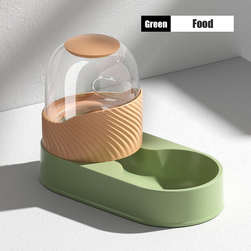 Large Automatic Food Dispenser Cat - Green - automatic cat