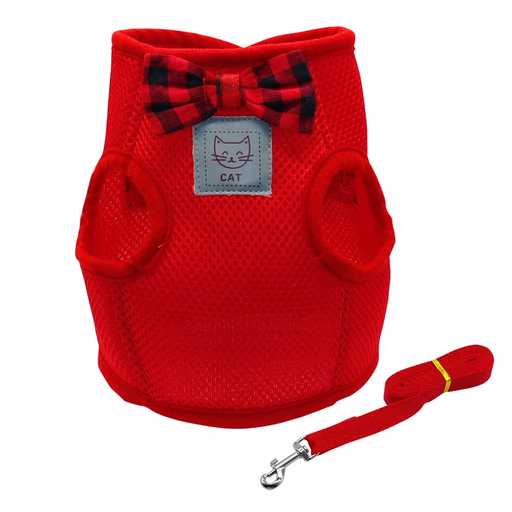 Large Cat Harness - Red / S