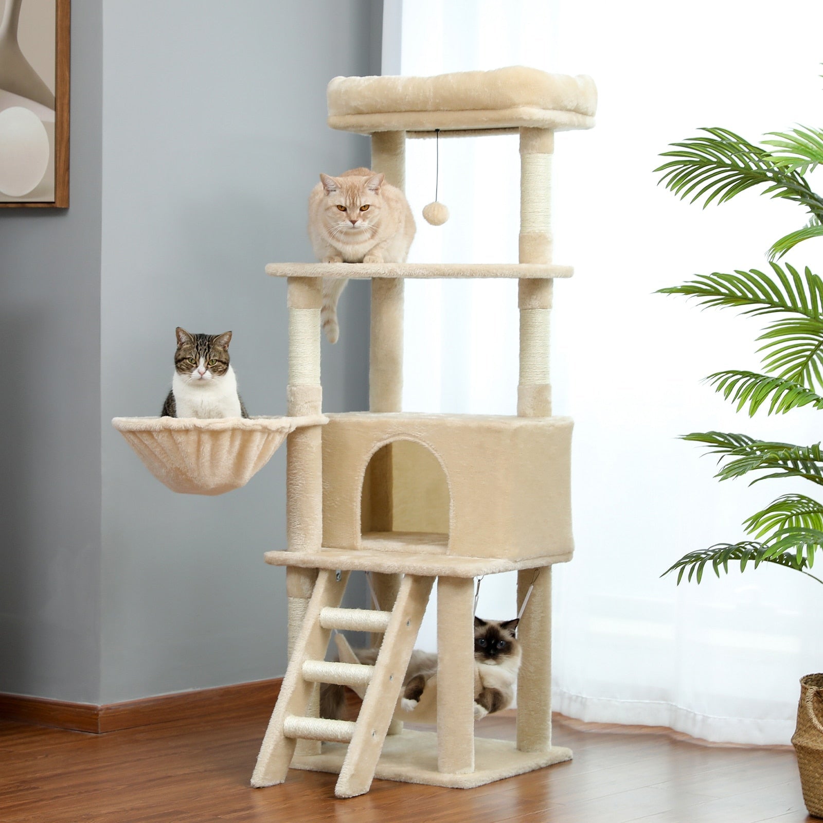 Large clearance scratching post