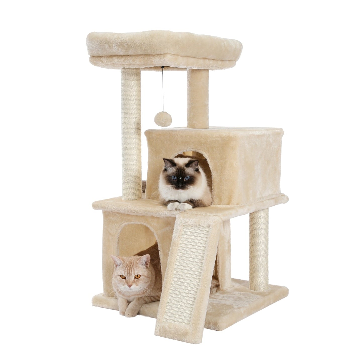 Large Cat Scratching Post - Beige 90CM - Cat scratching post