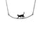 Lauren Conrad Cat Necklace - Black - Cat necklace