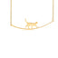 Lauren Conrad Cat Necklace - Gold - Cat necklace