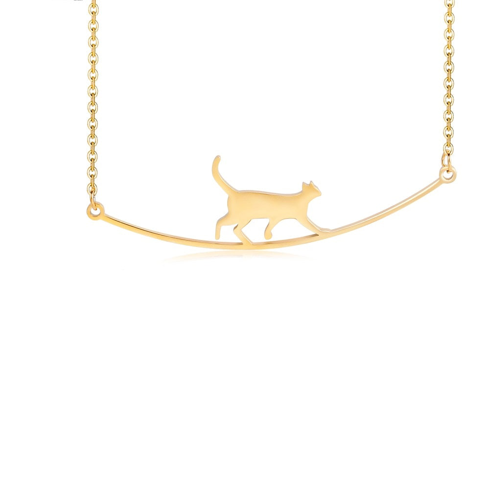 Lauren Conrad Cat Necklace - Gold - Cat necklace