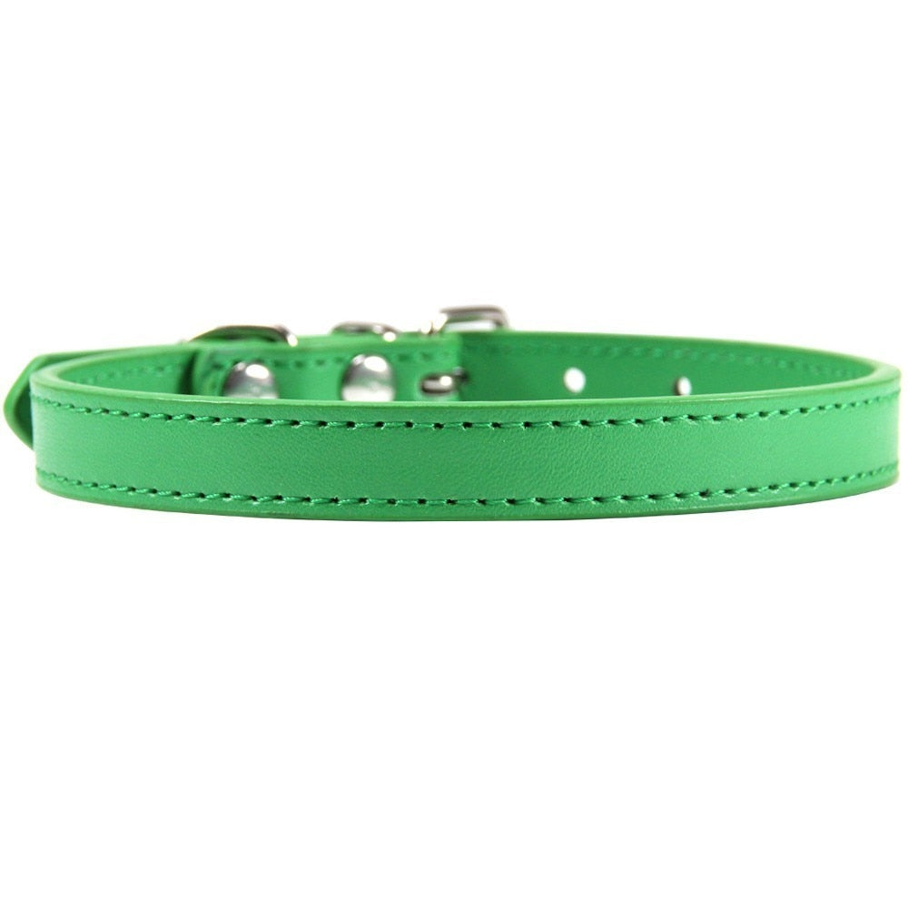 Leather Cat Collars - Green / XS - Cat collars