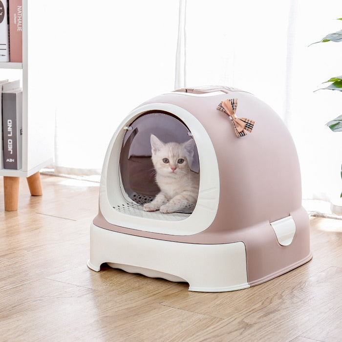 Lidded Cat Litter Box - Cat litter Box