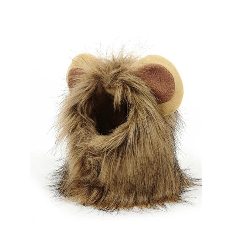 Lion Costume for Cat - Brown / S