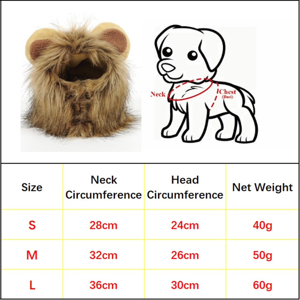 Lion Hat for Cat - Hat for Cats