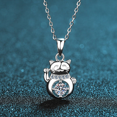 Lucky Cat Necklace - Cat necklace