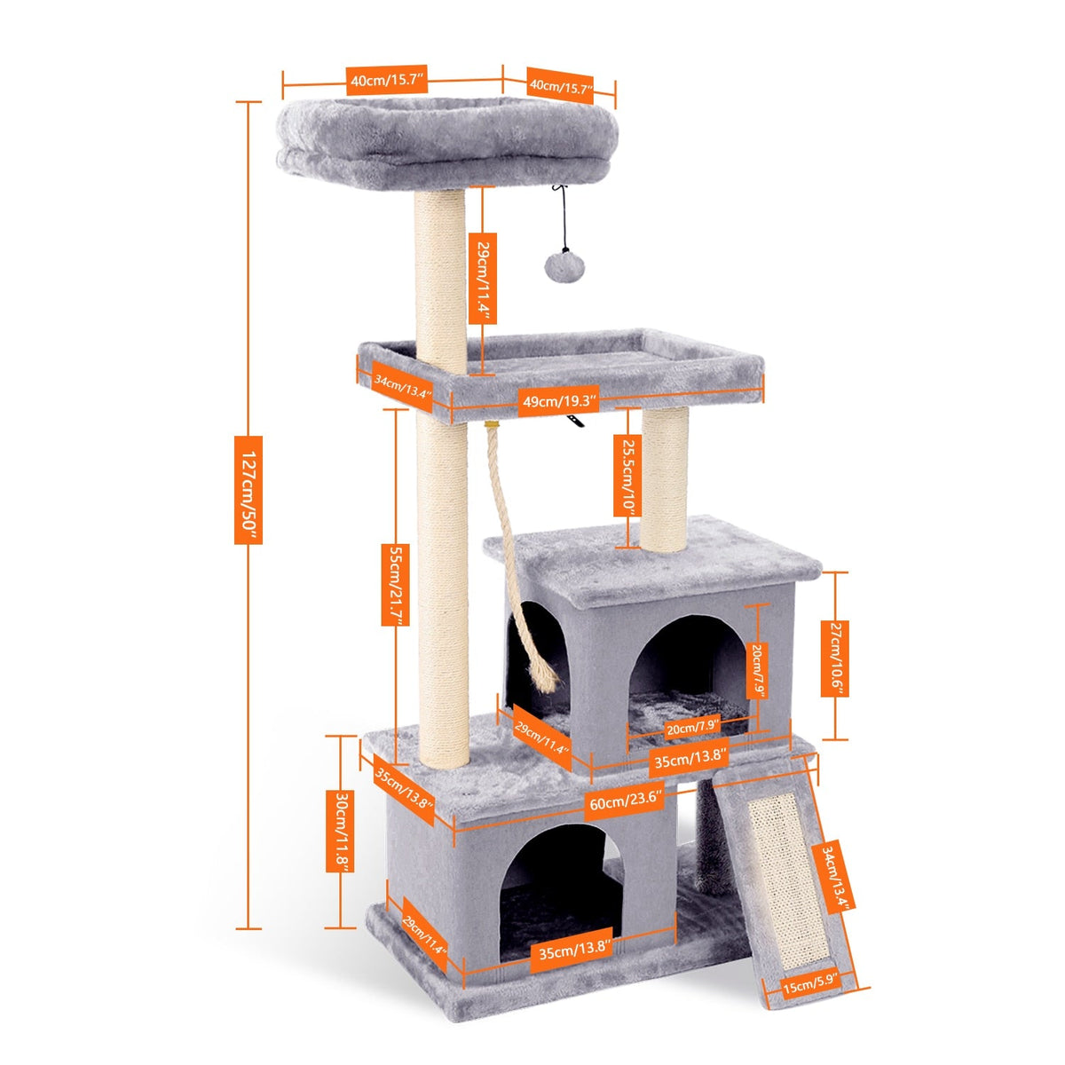 Luxury Cat Tree - Grey / United States